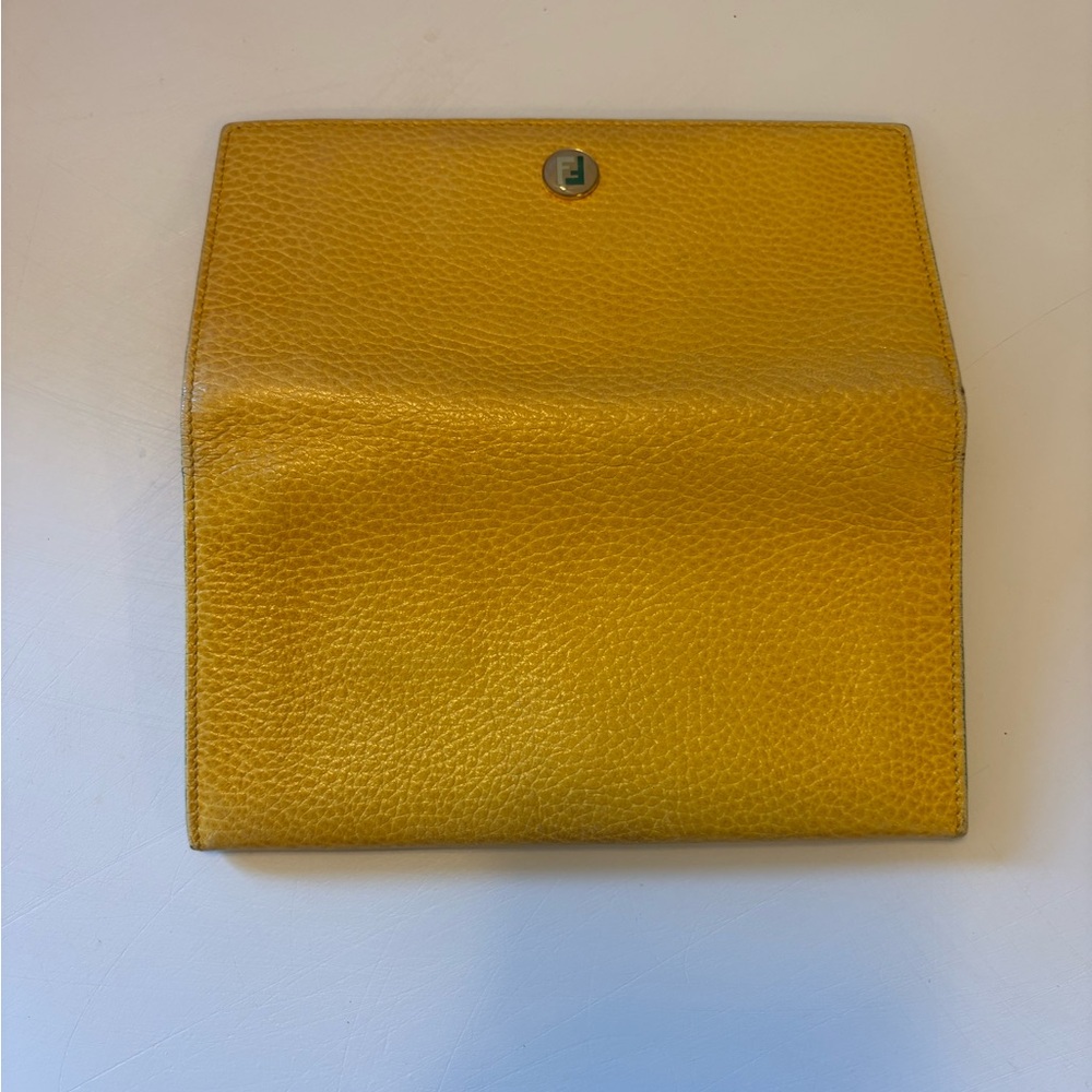 Fendi Mustard Leather Accessory - Picture 9 of 9